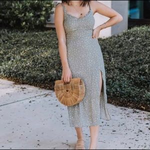 Abercrombie Tie Strap Midi Dress